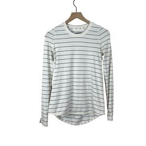 Lululemon Tuck And Flow Long Sleeve Silver Spoon Angel Wing